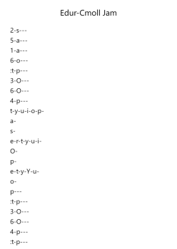 Edur-Cmoll Jam