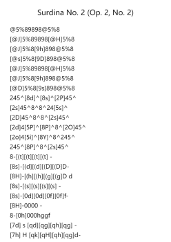 Surdina No. 2 (Op. 2, No. 2)