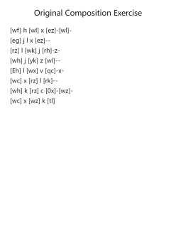 Original Composition Exercise