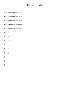 Paternoster for Violin 2