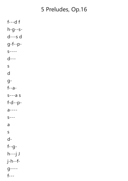 5 Preludes, Op.16