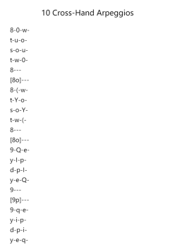 10 Cross-Hand Arpeggios