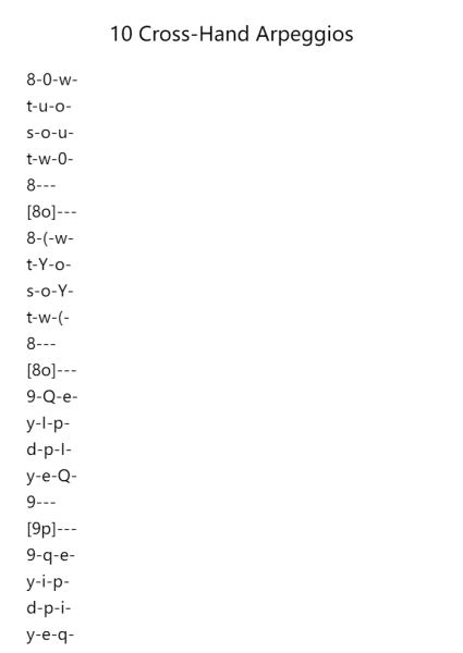 10 Cross-Hand Arpeggios