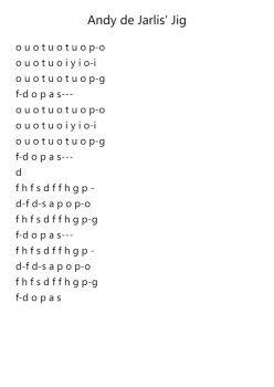 Andy de Jarlis' Jig