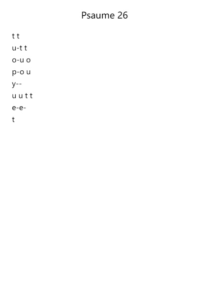 Psaume 26