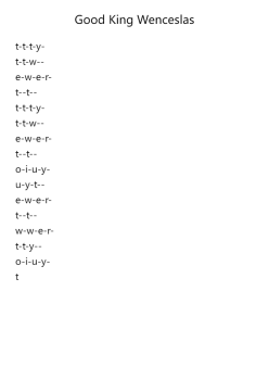 Good King Wenceslas