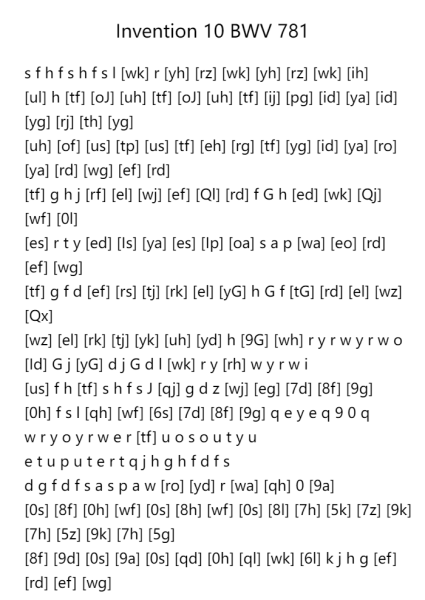 Invention No. 10 in G Major, BWV 781