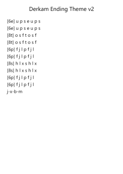 Derkam Ending Theme v2