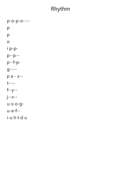 Rhythm (4)
