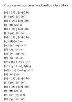 Progressive Exercises for Carillon, Op. 2 No. 2