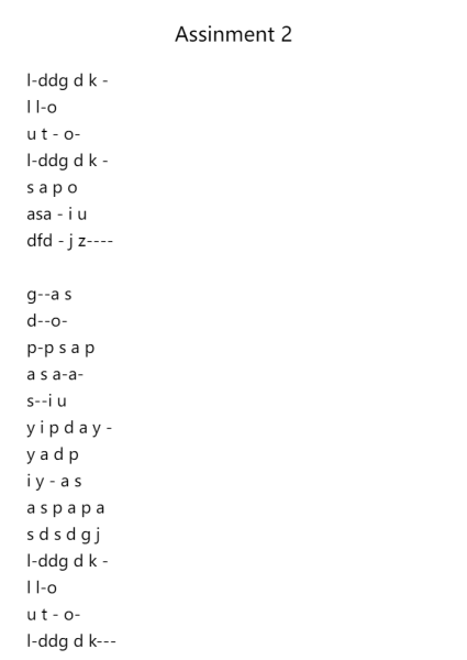 Assinment 2