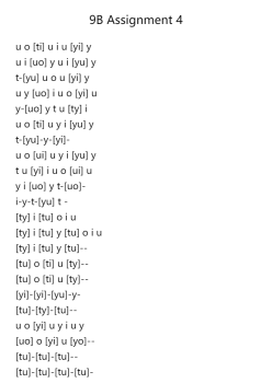 9B Assignment 4