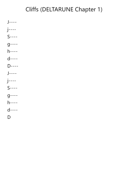 Cliffs (DELTARUNE Chapter 1)