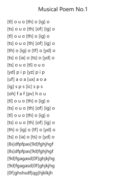 Musical Poem No.1