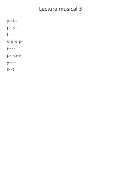 Lectura musical 3