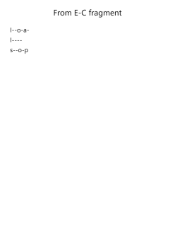 From E-C fragment