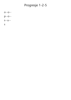 Progresje 1-2-5