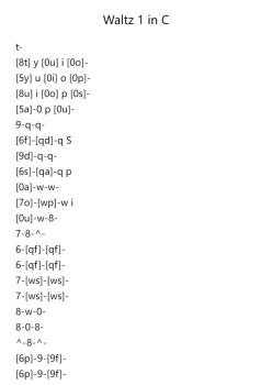 Waltz No. 1 in C