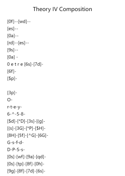 Theory IV Composition