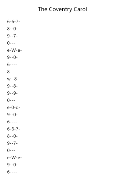 The Coventry Carol