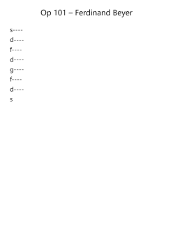 Vorschule im Klavierspiel, Op. 101