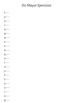 C Major Exercises
