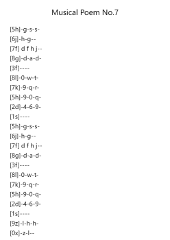 Musical Poem No.7