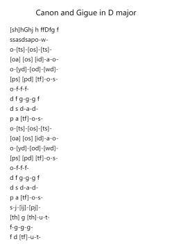 Canon and Gigue in D major, P.37