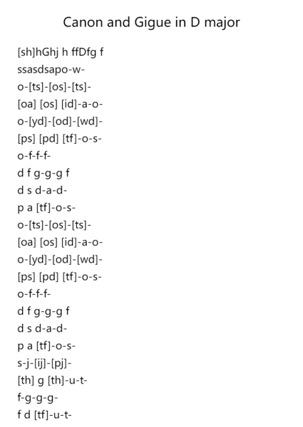 Canon and Gigue in D major, P.37