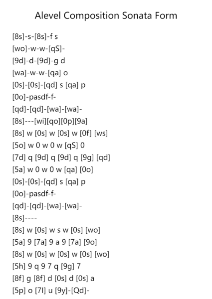 Sonata Form