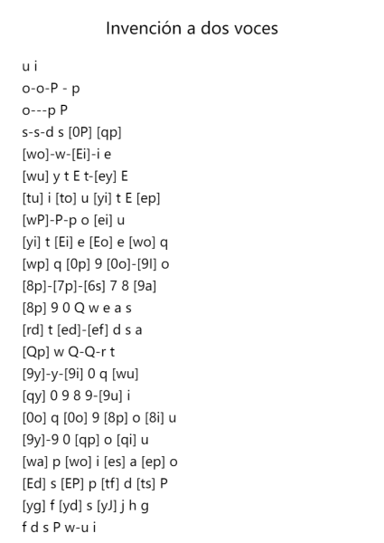 Invention in D Minor, BWV 775