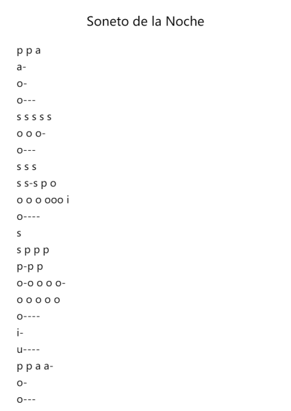 Soneto de la Noche