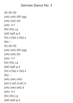 German Dance No. 3