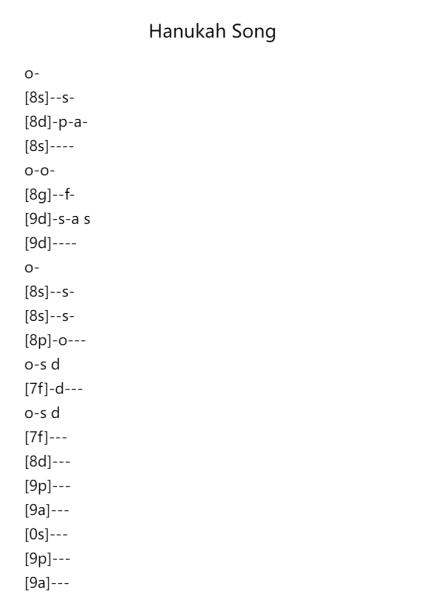 Hanukah Song