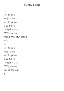 Funny Song