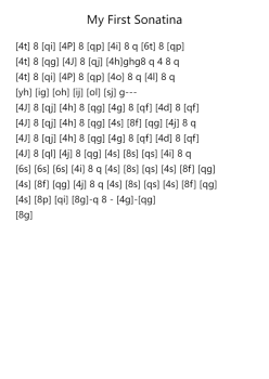 My First Sonatina