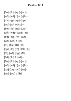 Psalm 103