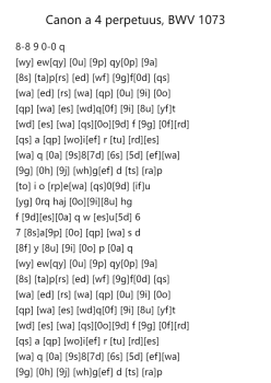 Canon a 4 perpetuus, BWV 1073