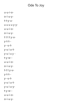 Ode To Joy