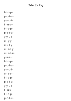 Ode to Joy