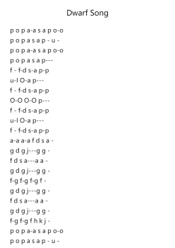 Dwarf Song