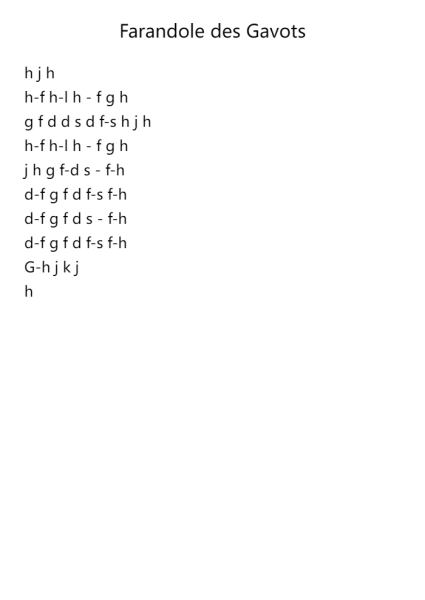 Farandole des Gavots