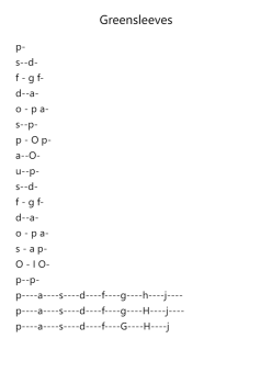 Greensleeves