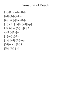 Sonatina of Death