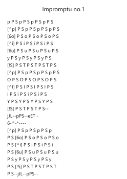 Impromptu No.1