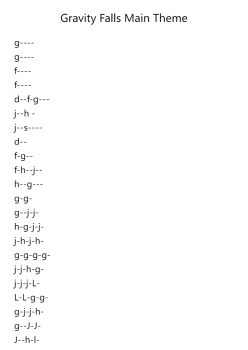 Gravity Falls Main Theme
