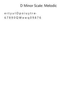 D Minor Scale: Melodic