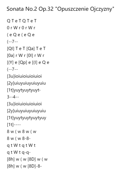 Sonata No. 2 Op. 32 "Opuszczenie Ojczyzny"