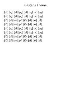 Gaster's Theme