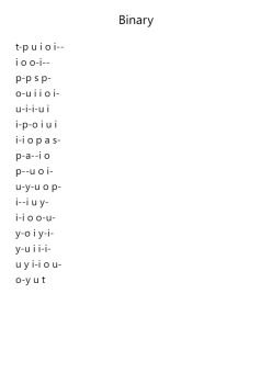Binary